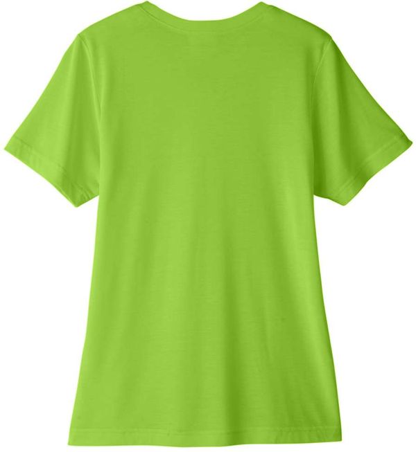 An image of a Custom Core 365 Ladies' Fusion ChromaSoft™ Performance T Shirt in Acid Green!