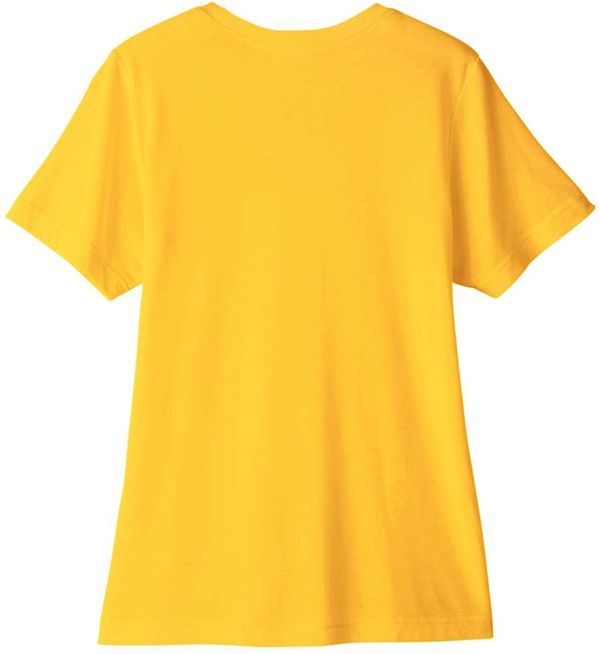 An image of a Custom Core 365 Ladies' Fusion ChromaSoft™ Performance T Shirt in Campus Gold!