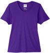 An image of a Custom Core 365 Ladies' Fusion ChromaSoft™ Performance T Shirt in Campus Purple!