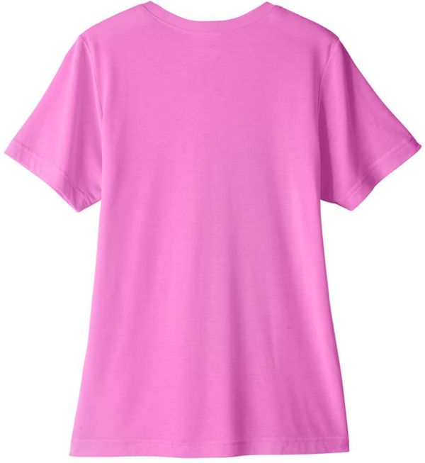 An image of a Custom Core 365 Ladies' Fusion ChromaSoft™ Performance T Shirt in Charity Pink!