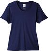 An image of a Custom Core 365 Ladies' Fusion ChromaSoft™ Performance T Shirt in Classic Navy!