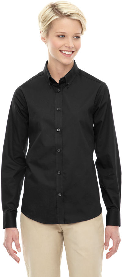 An image of a Custom Core 365 Ladies' Operate Long Sleeve Twill Shirt!