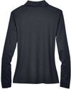 An image of a Custom Core 365 Ladies' Pinnacle Performance Long Sleeve Pique Polo in Carbon 456!