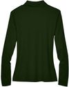 An image of a Custom Core 365 Ladies' Pinnacle Performance Long Sleeve Pique Polo in Forest 630!