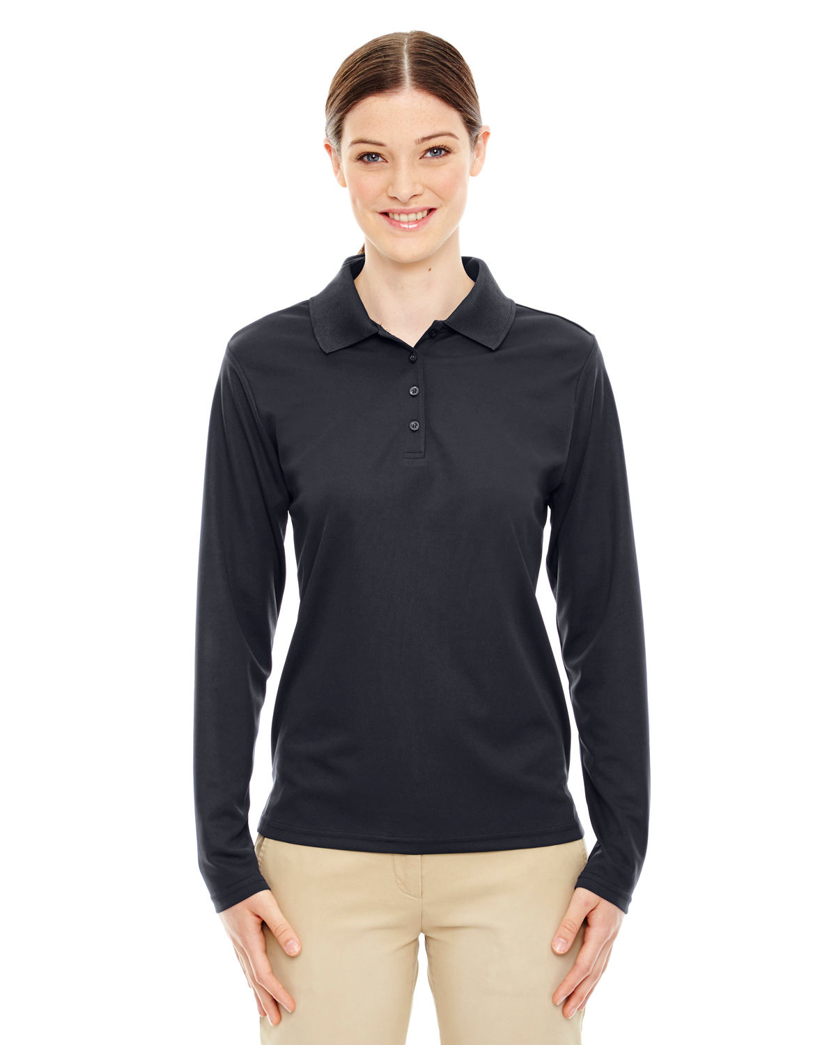 Core 365 Ladies' Pinnacle Performance Long Sleeve Pique Polo