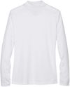 An image of a Custom Core 365 Ladies' Pinnacle Performance Long Sleeve Pique Polo in White 701!