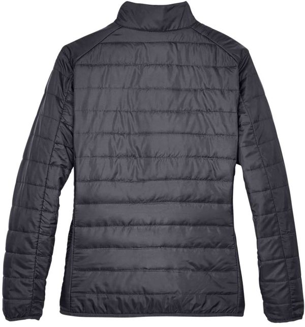 An image of a Custom Core 365 Ladies' Prevail Packable Puffer Jacket in Carbon!
