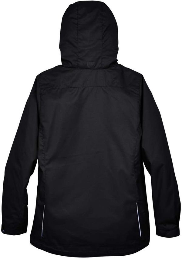 An image of a Custom Core 365 Ladies' Region 3 in 1 Jacket with Fleece Liner in Black!