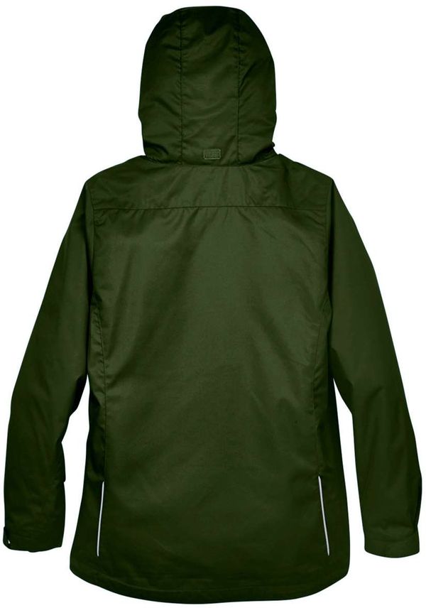 An image of a Custom Core 365 Ladies' Region 3 in 1 Jacket with Fleece Liner in Forest!
