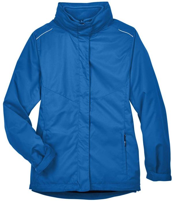 An image of a Custom Core 365 Ladies' Region 3 in 1 Jacket with Fleece Liner in True Royal!