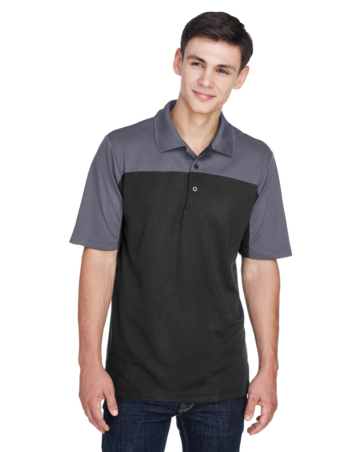Core 365 Men's Balance Colorblock Performance Pique Polo