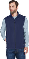 An image of a Custom Core 365 Men's Cruise Two Layer Fleece Bonded Soft Shell Vest!