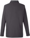An image of a Custom Core 365 Men's Fusion ChromaSoft™ Long Sleeve Pique Polo in Carbon!