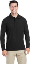An image of a Custom Core 365 Men's Fusion ChromaSoft™ Long Sleeve Pique Polo!