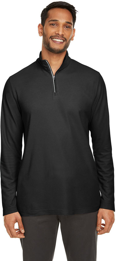 An image of a Custom Core 365 Men's Fusion ChromaSoft™ Pique Quarter Zip!