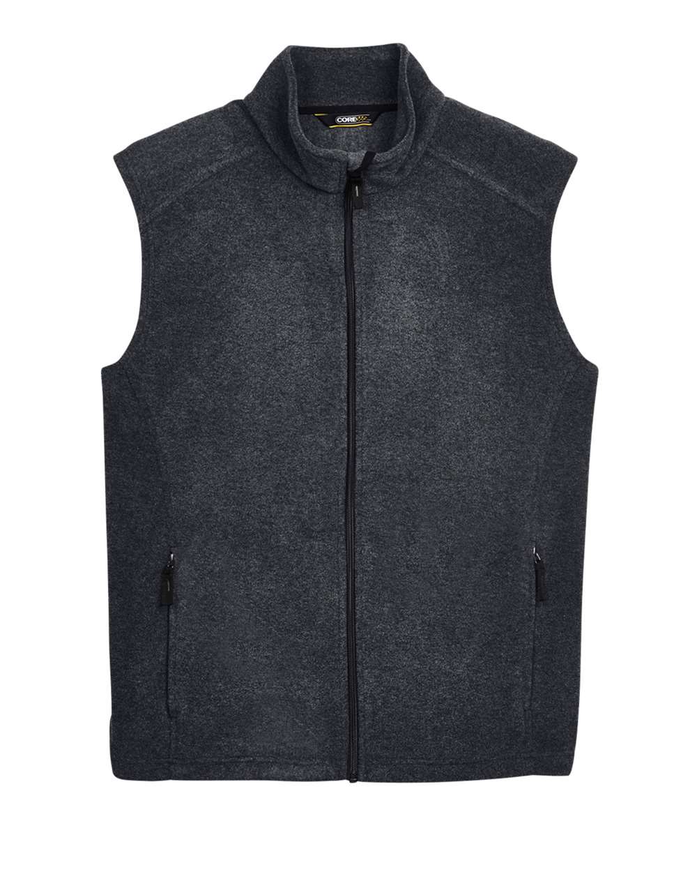 Core 365 Men's Journey Fleece Vest in Heather Charcoal