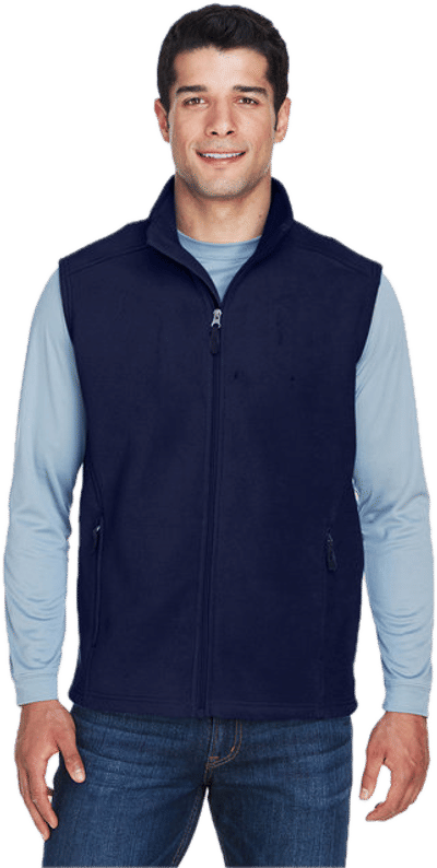 An image of a Custom Core 365 Men's Journey Fleece Vest!
