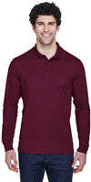 An image of a Custom Core 365 Men's Pinnacle Performance Long Sleeve Piqué Polo!