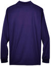 An image of a Custom Core 365 Men's Pinnacle Performance Long Sleeve Pique Polo in Campus Purple!