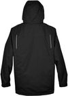 An image of a Custom Core 365 Men's Region 3 in 1 Jacket with Fleece Liner in Black!