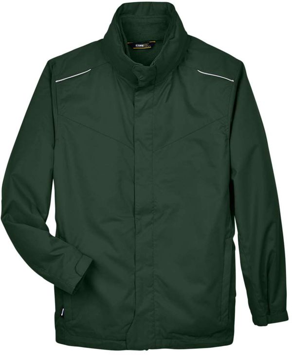 An image of a Custom Core 365 Men's Region 3 in 1 Jacket with Fleece Liner in Forest!