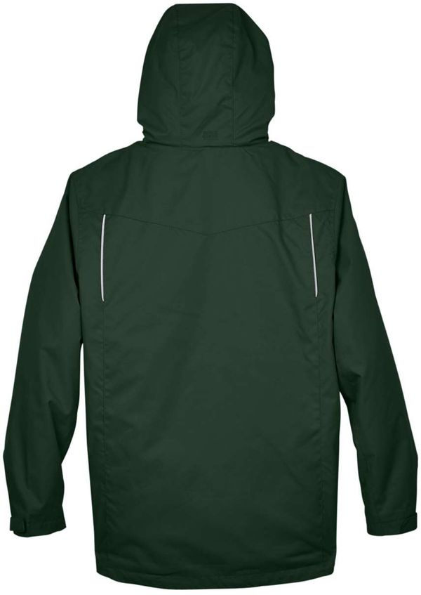 An image of a Custom Core 365 Men's Region 3 in 1 Jacket with Fleece Liner in Forest!