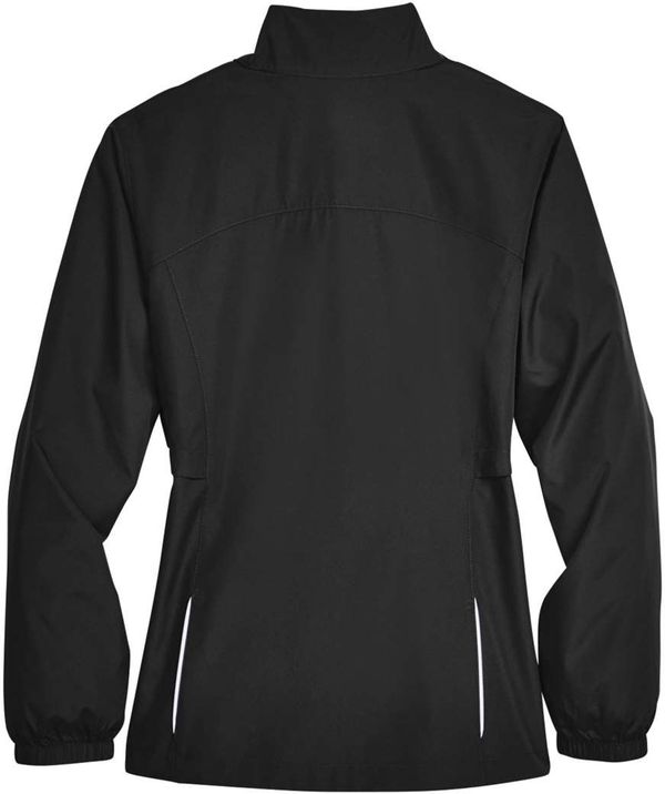 An image of a Custom Core 365 Motivate Unlined Lightweight Ladies Jacket in Black!