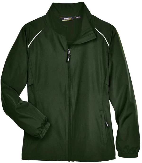 An image of a Custom Core 365 Motivate Unlined Lightweight Ladies Jacket in Forest!