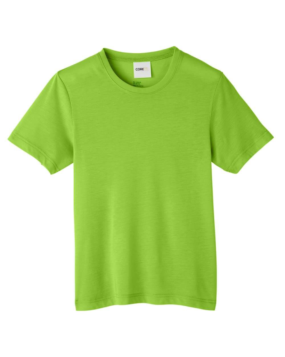 Core 365 Youth Fusion ChromaSoft Performance T Shirt in Acid Green