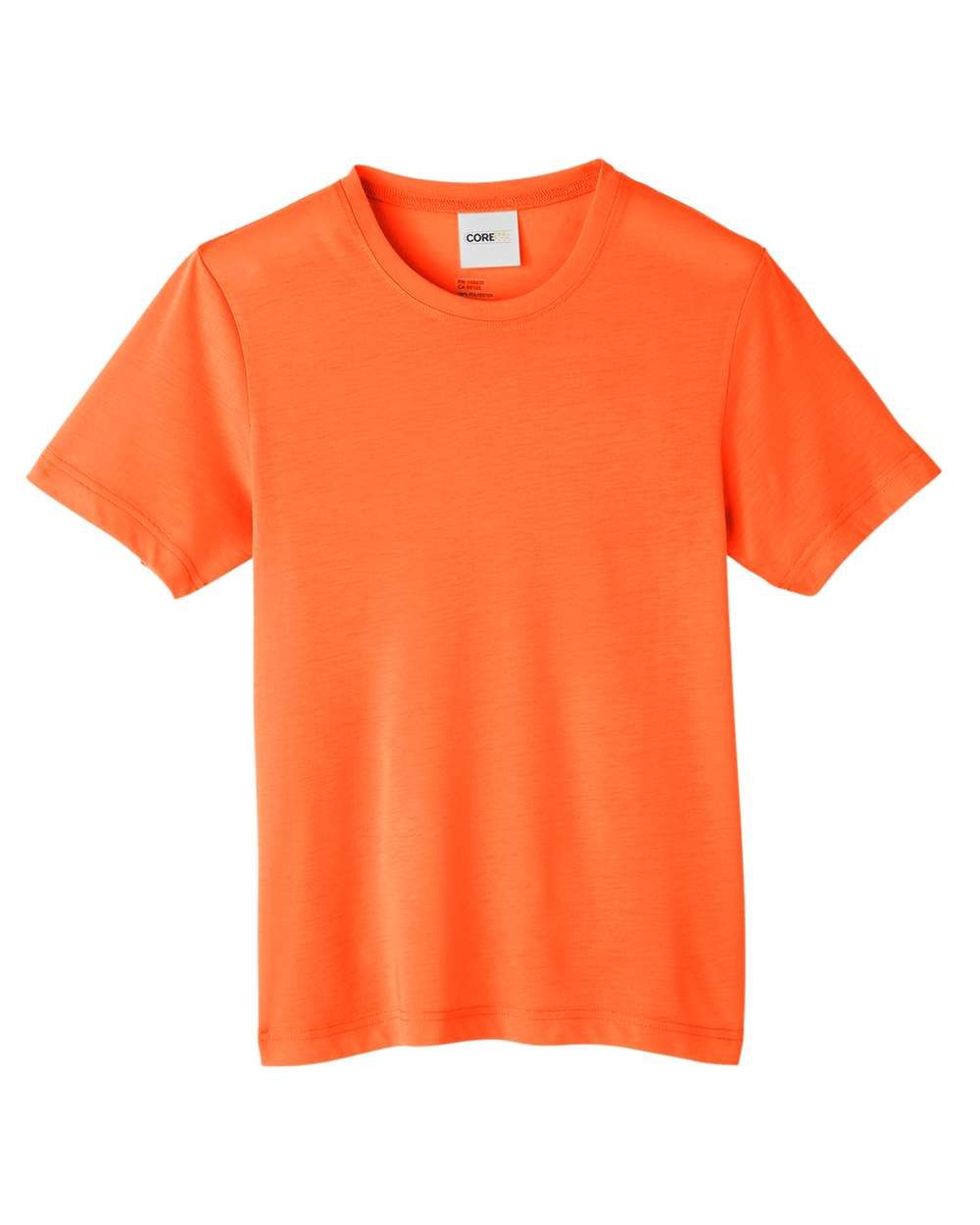 Core 365 Youth Fusion ChromaSoft Performance T Shirt in Campus Orange
