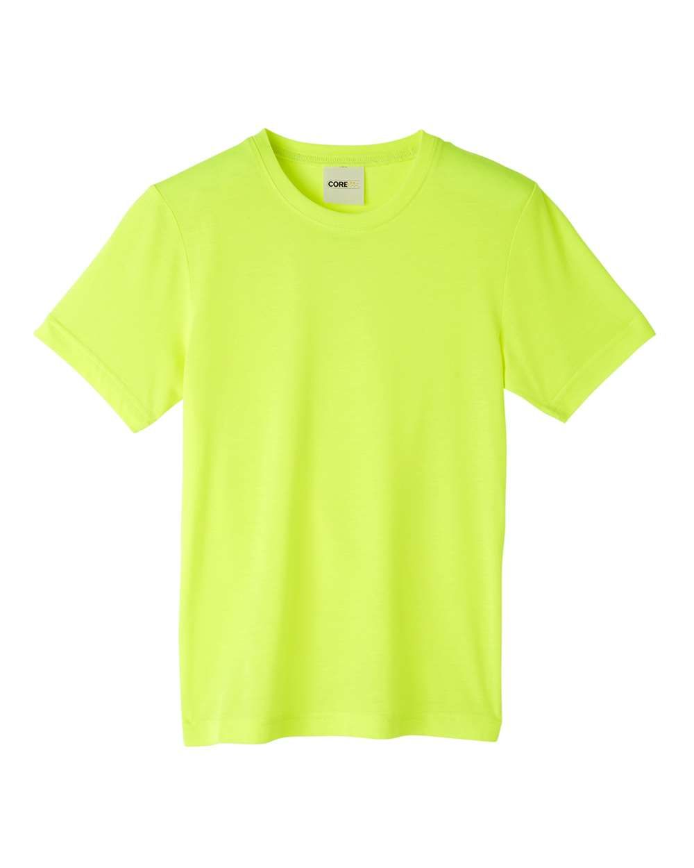 Core 365 Youth Fusion ChromaSoft Performance T Shirt in Safety Yellow