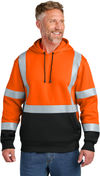 An image of a Custom Cornerstone ANSI 103 Class 3 Heavy Duty Fleece Pullover Hoodie!