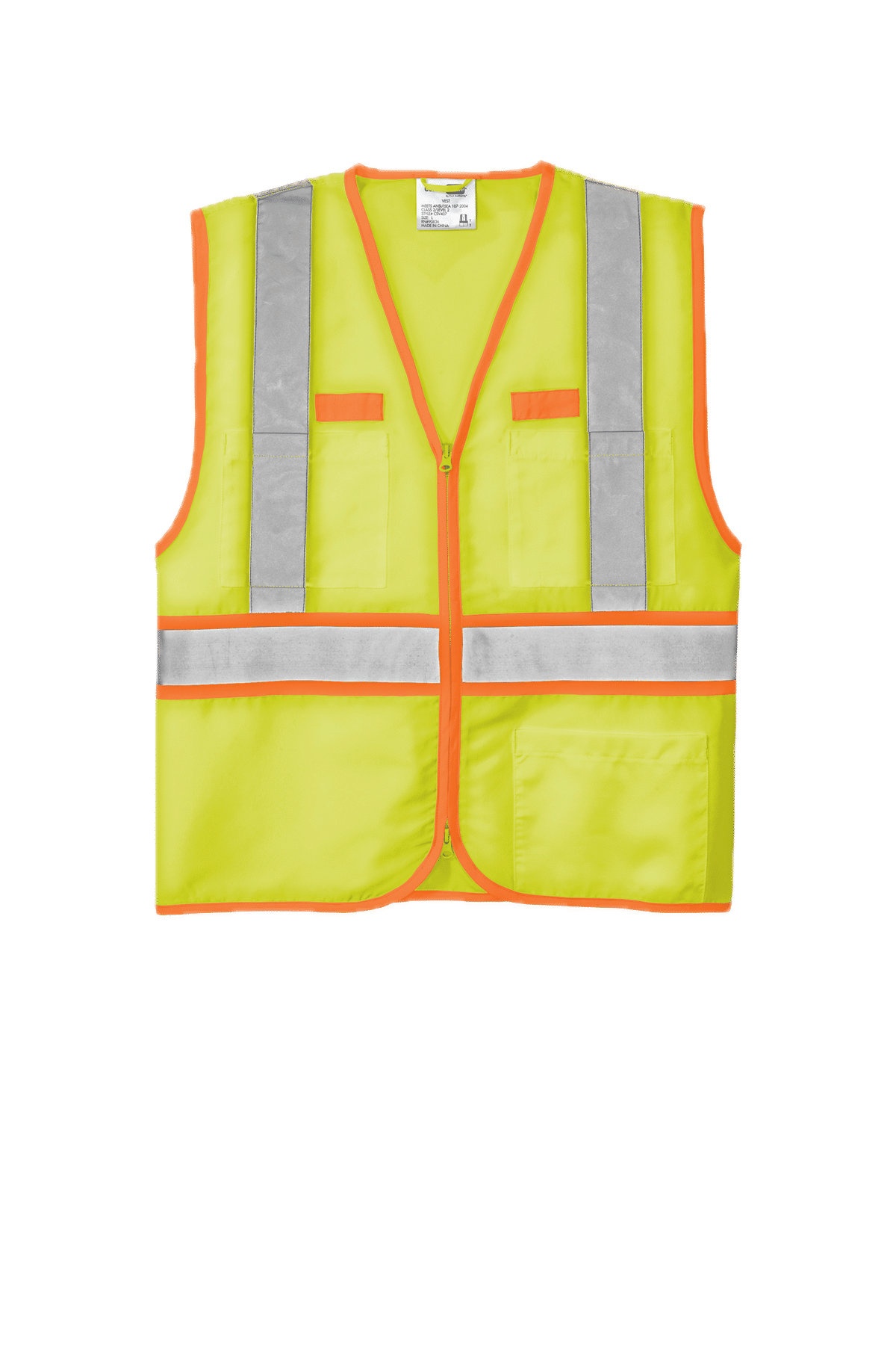 CornerStone ANSI 107 Class 2 Dual Color Safety Vest in Safety Yellow/Safety Orange