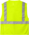 An image of a Custom CornerStone ANSI 107 Class 2 Economy Mesh Zippered Vest in Safety Yellow!