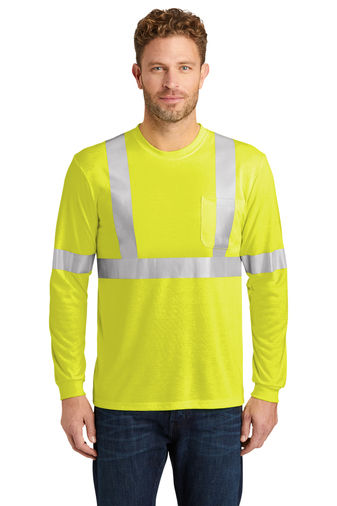CornerStone ANSI 107 Class 2 Long Sleeve Safety T Shirt
