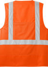 An image of a Custom CornerStone ANSI 107 Class 2 Mesh Back Safety Vest in Safety Orange!