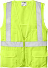 An image of a Custom CornerStone ANSI 107 Class 2 Mesh Back Safety Vest in Safety Yellow!
