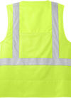 An image of a Custom CornerStone ANSI 107 Class 2 Mesh Back Safety Vest in Safety Yellow!