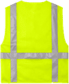 An image of a Custom CornerStone ANSI 107 Class 2 Mesh Six Pocket Zippered Vest in Safety Yellow!