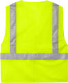 An image of a Custom CornerStone ANSI 107 Class 2 Mesh Zippered Vest in Safety Yellow!