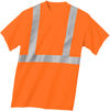 Am image of a Custom CornerStone ANSI 107 Class 2 Safety T Shirt in Safety Orange/Reflective!