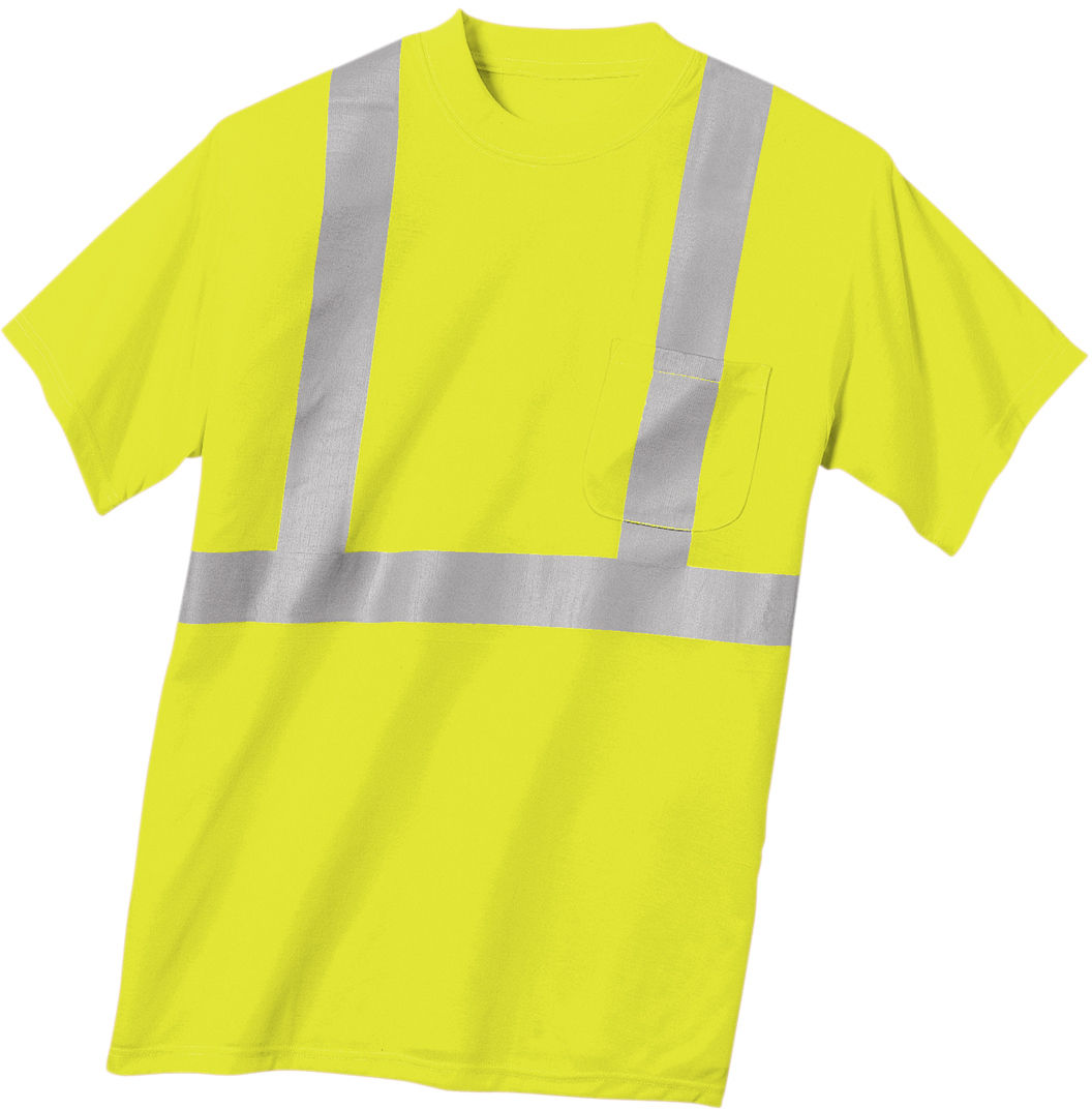 CornerStone ANSI 107 Class 2 Safety T Shirt in Safety Yellow/Reflective