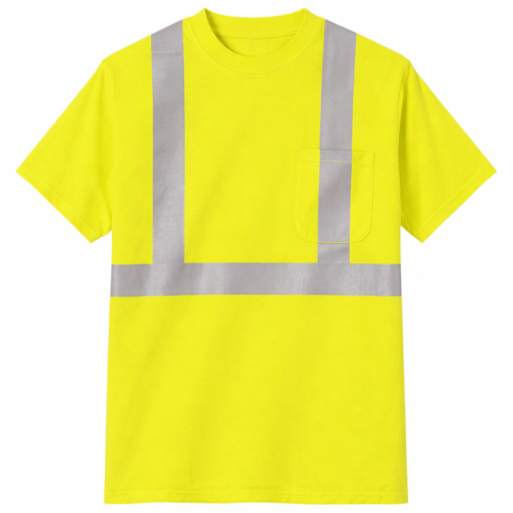 CornerStone ANSI 107 Class 2 Safety T Shirt in Safety Yellow/Reflective