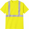 An image of a Custom CornerStone ANSI 107 Class 2 Safety T Shirt in Safety Yellow/Reflective!