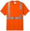 An image of a Custom CornerStone ANSI 107 Class 2 Segmented Tape Tee in Safety Orange!