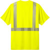 An image of a Custom CornerStone ANSI 107 Class 2 Segmented Tape Tee in Safety Yellow!