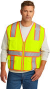 An image of a Custom CornerStone ANSI 107 Class 2 Surveyor Zippered Two Tone Vest!