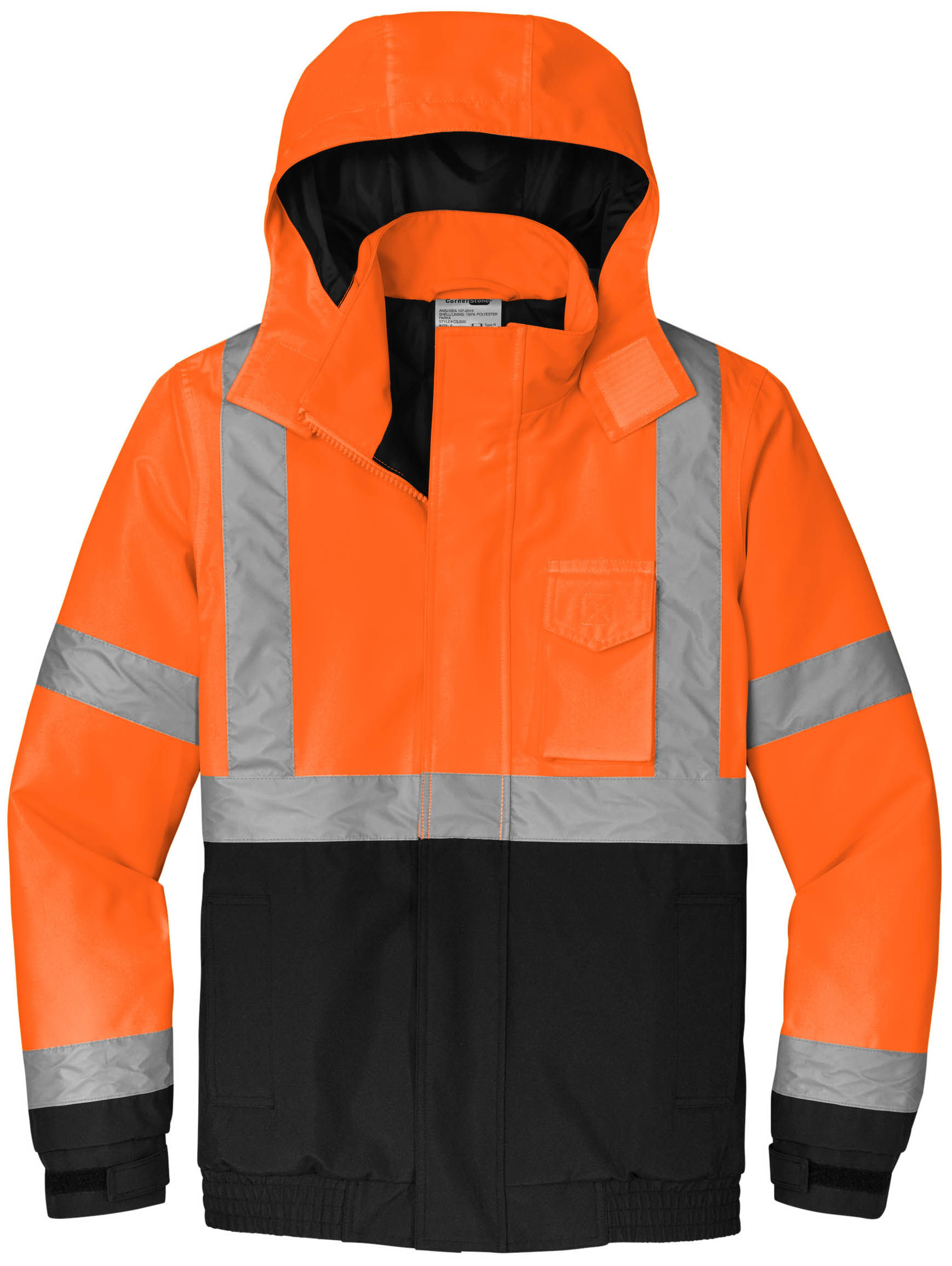 CornerStone ANSI 107 Class 3 Economy Waterproof Insulated Bomber Jacket