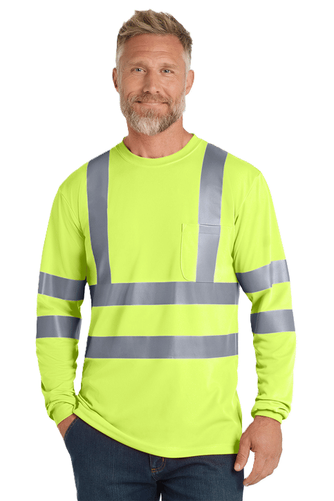 CornerStone ANSI 107 Class 3 Long Sleeve Snag Resistant Reflective T Shirt