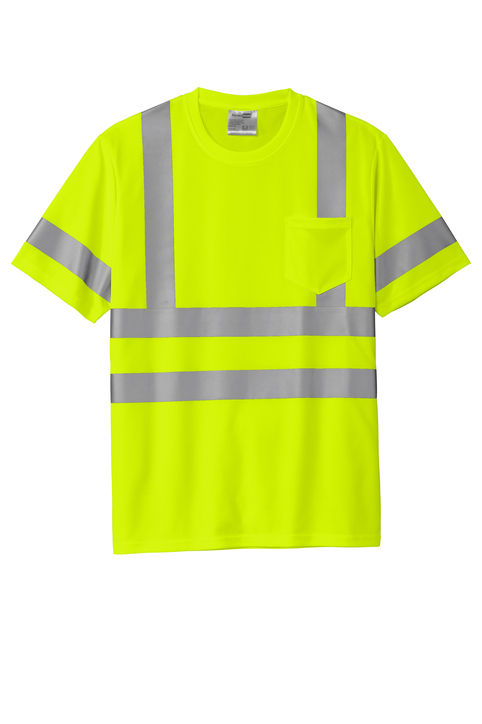 CornerStone ANSI 107 Class 3 Mesh Tee in Safety Yellow